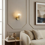 Lumen Brass Seashell Wall Light