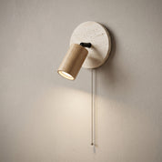 Lumen Travertine Rotatable Wall Light