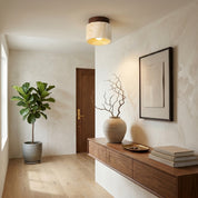 Lumen Travertine Ceiling Fixture