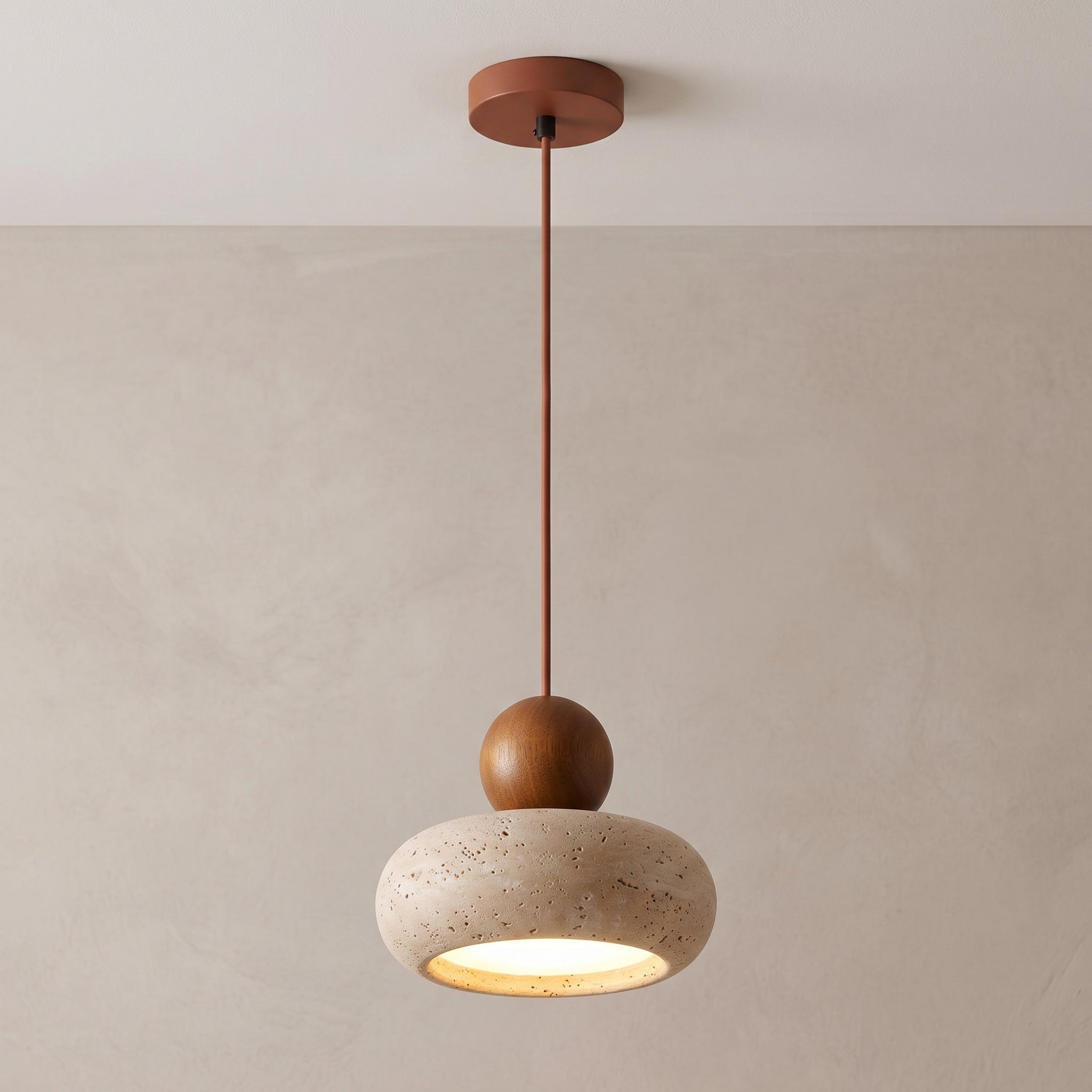 Lumen Natural Stone Wabi Pendant