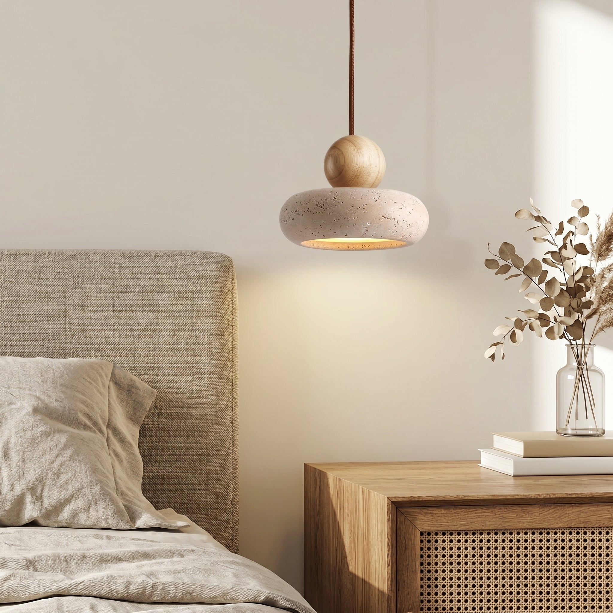 Lumen Natural Stone Wabi Pendant