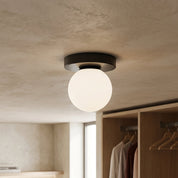 Lumen Frosted Globe Wall Sconce