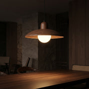 Lumen Wabi Sabi Walnut Pendant Light
