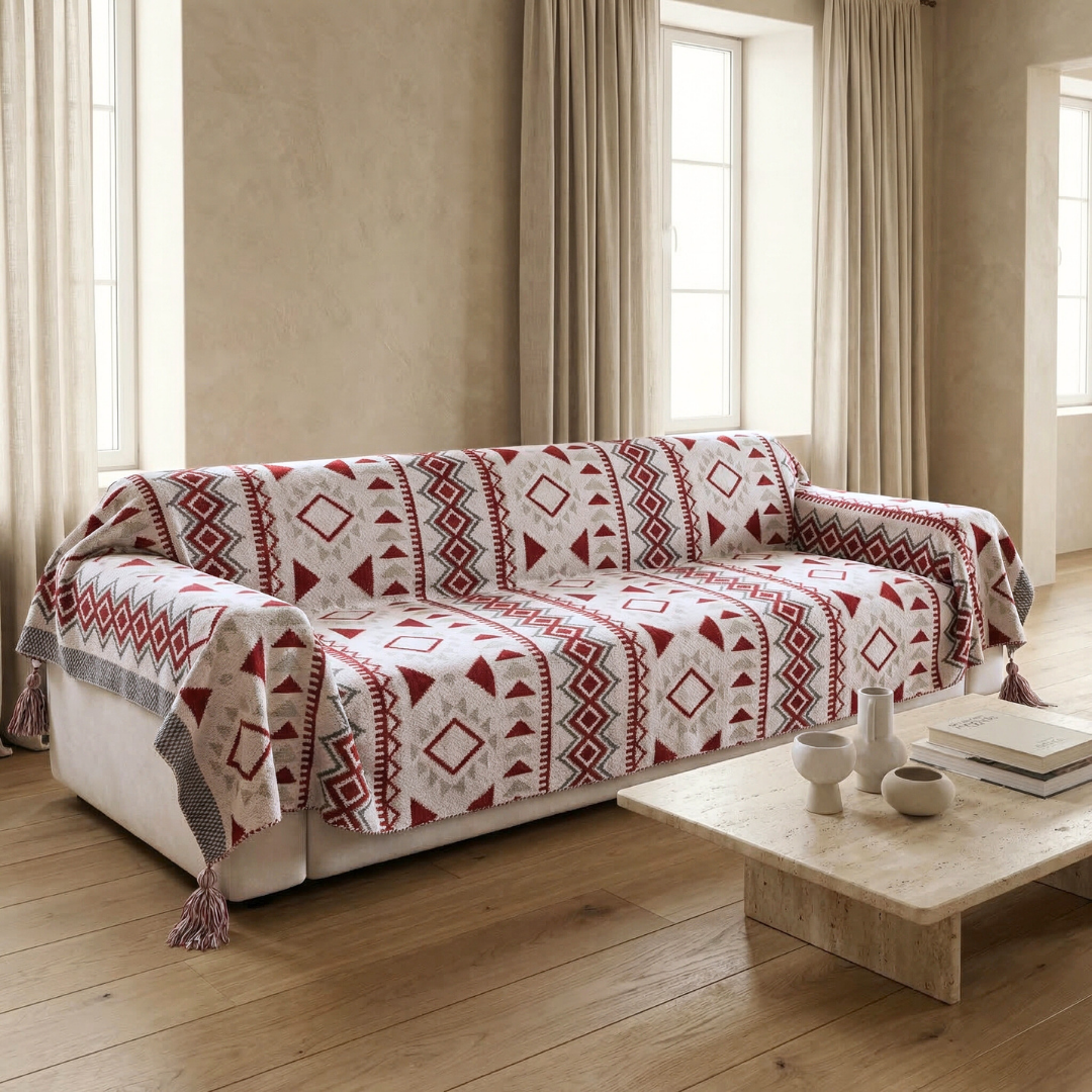 Drapée Tribal Pattern Sofa Throw
