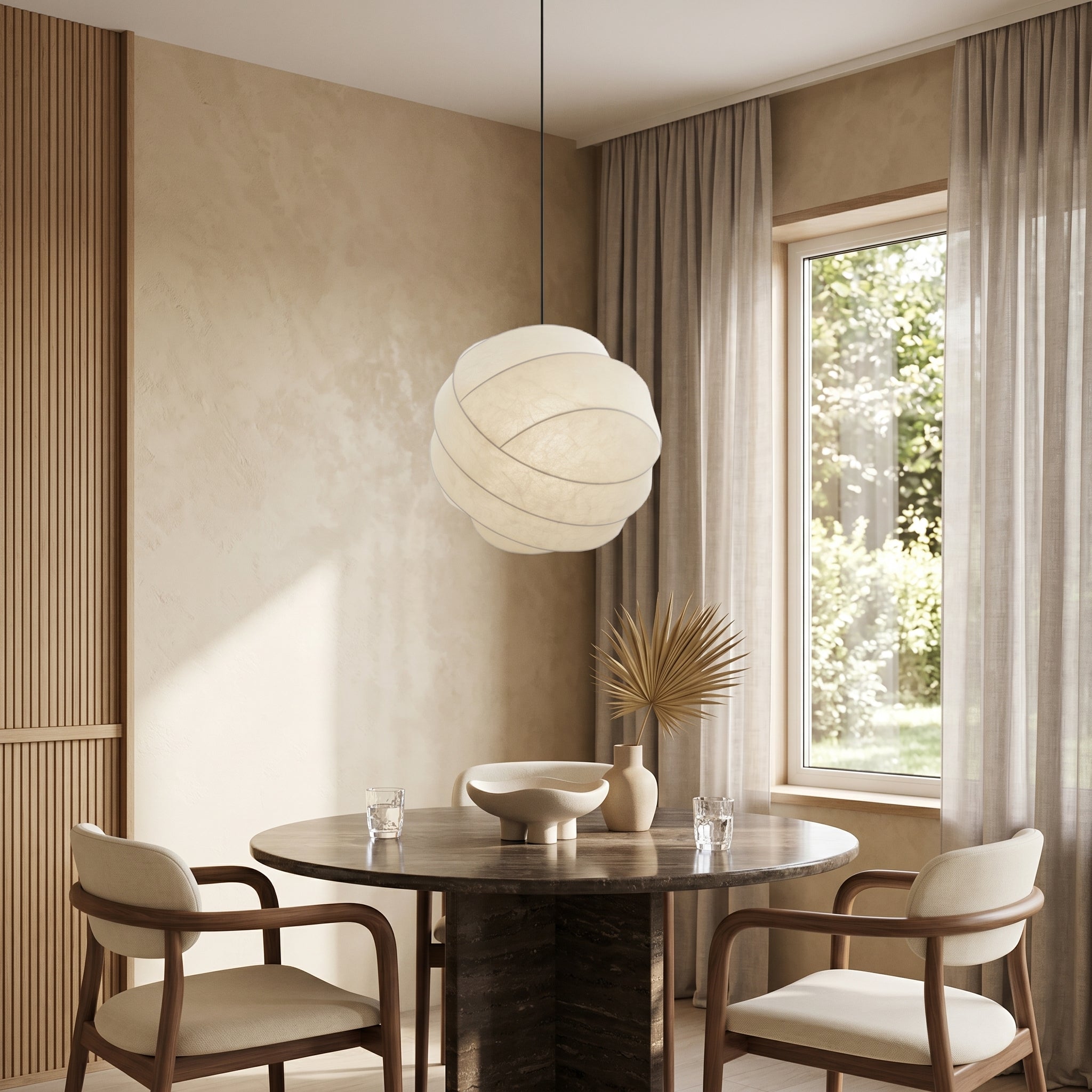 Lumen Wabi Silk Ball Pendant