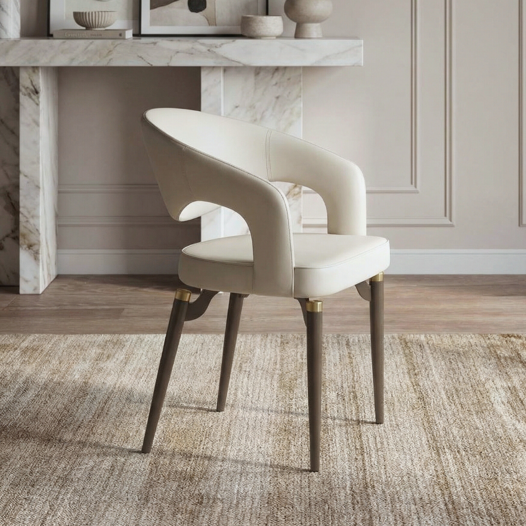 Atelier Faux Leather Dining Chair Set