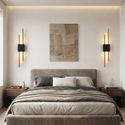 Lumen Black Gold Wall Sconce