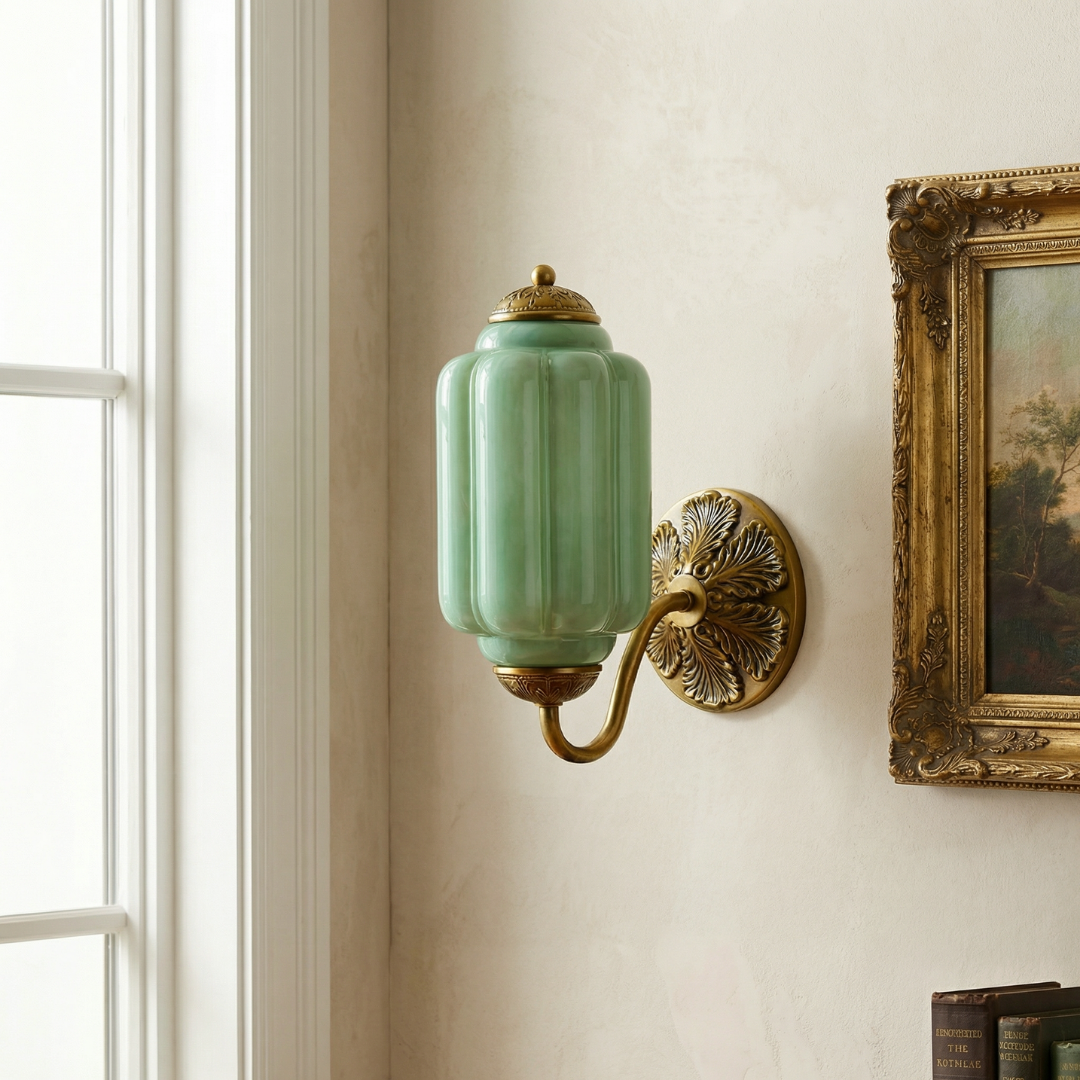 Lumen Eloise Milk Glass Wall Sconce