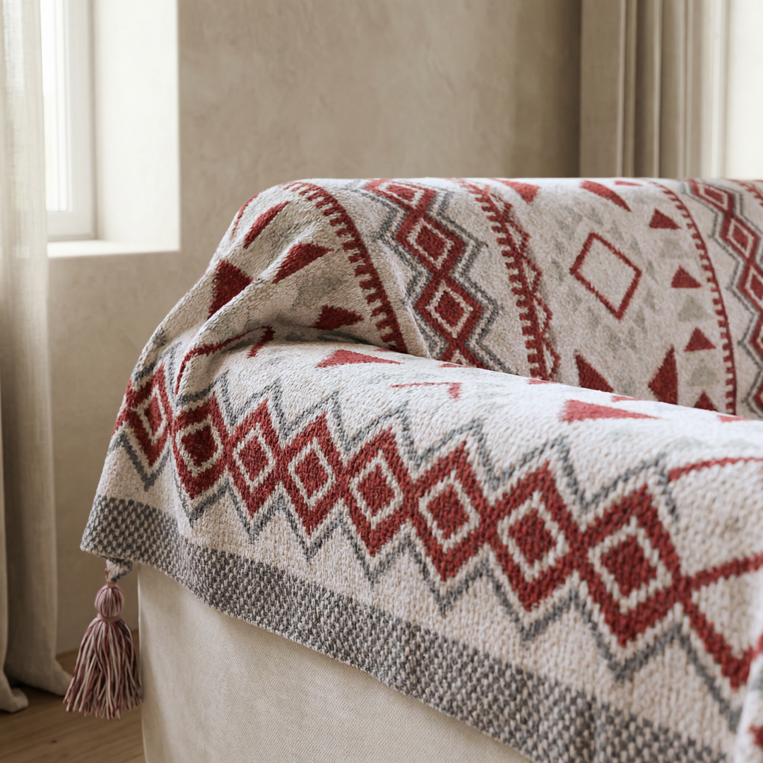 Drapée Tribal Pattern Sofa Throw