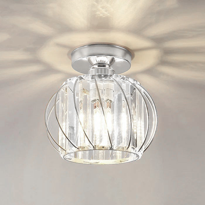 Lumen Black Luxury Glass Ceiling Light
