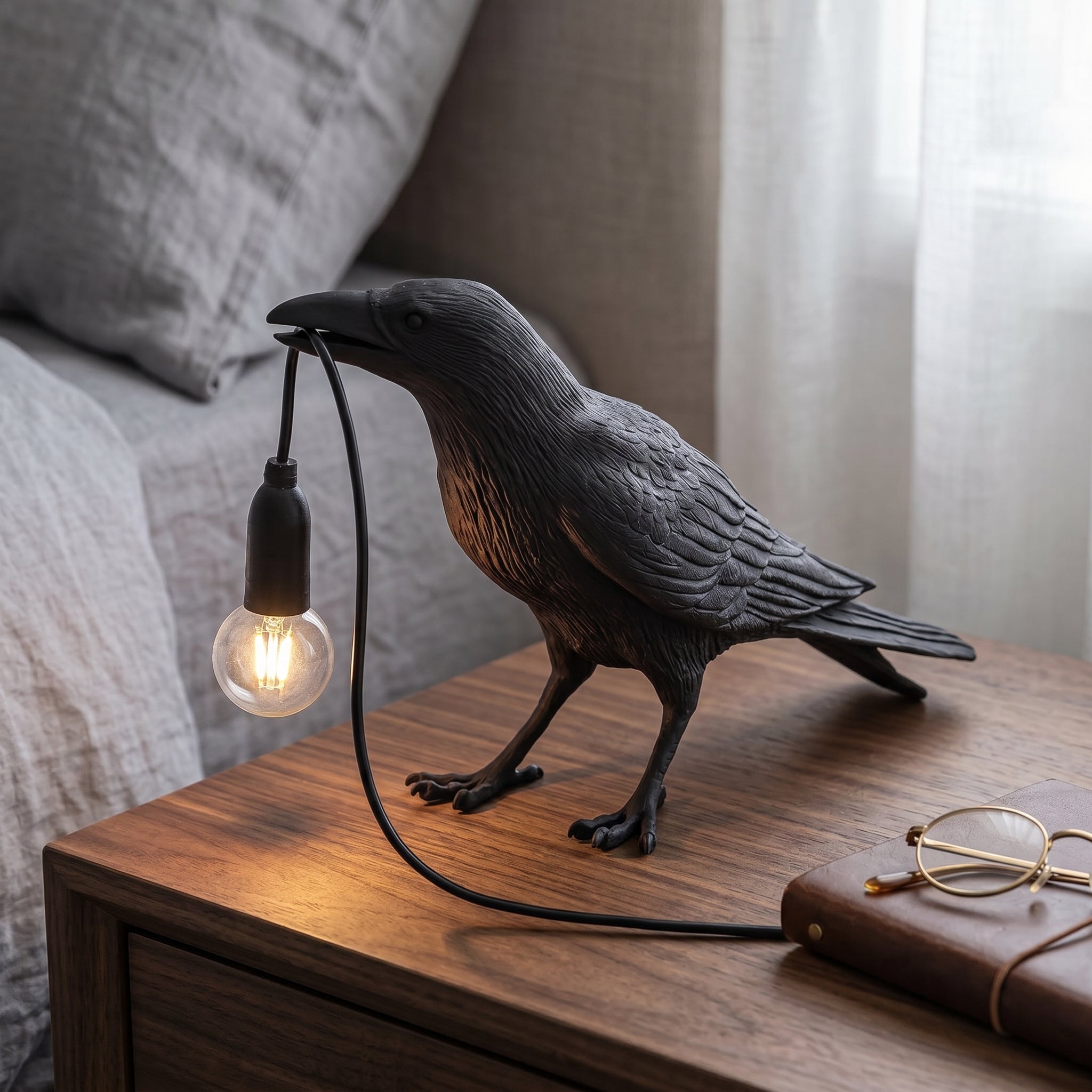 Lumen Raven Resin Table Lamp