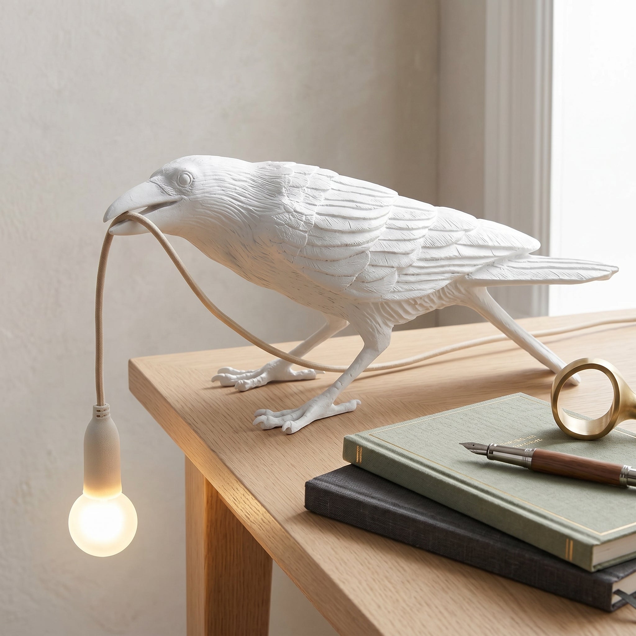 Lumen Raven Resin Table Lamp