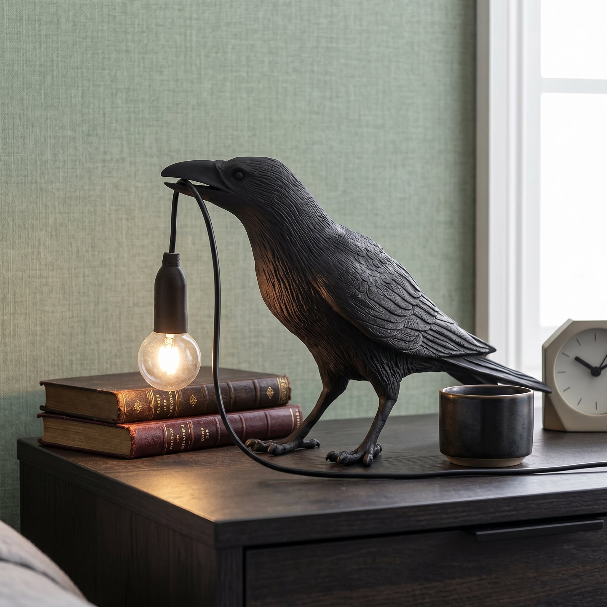 Lumen Raven Resin Table Lamp