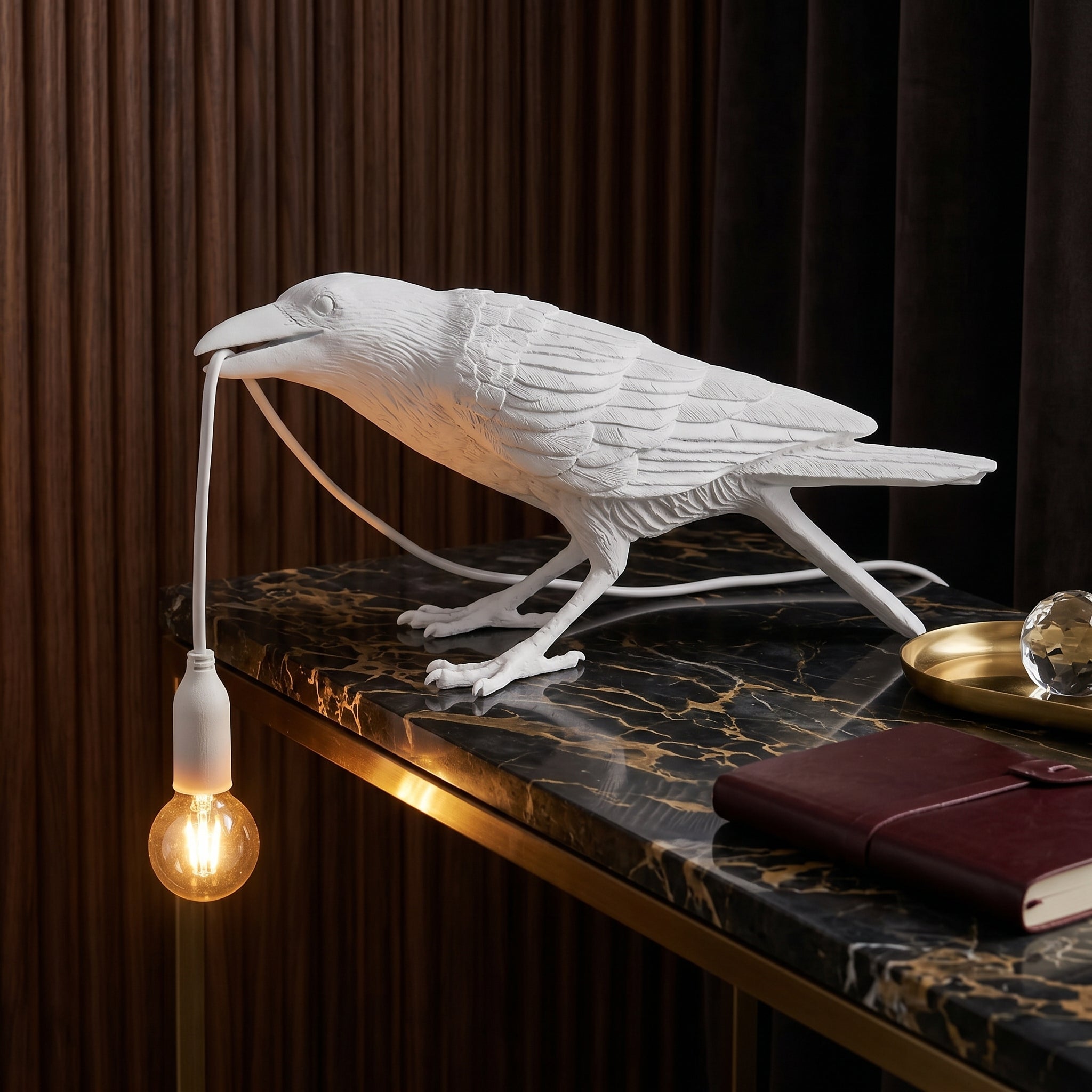 Lumen Raven Resin Table Lamp