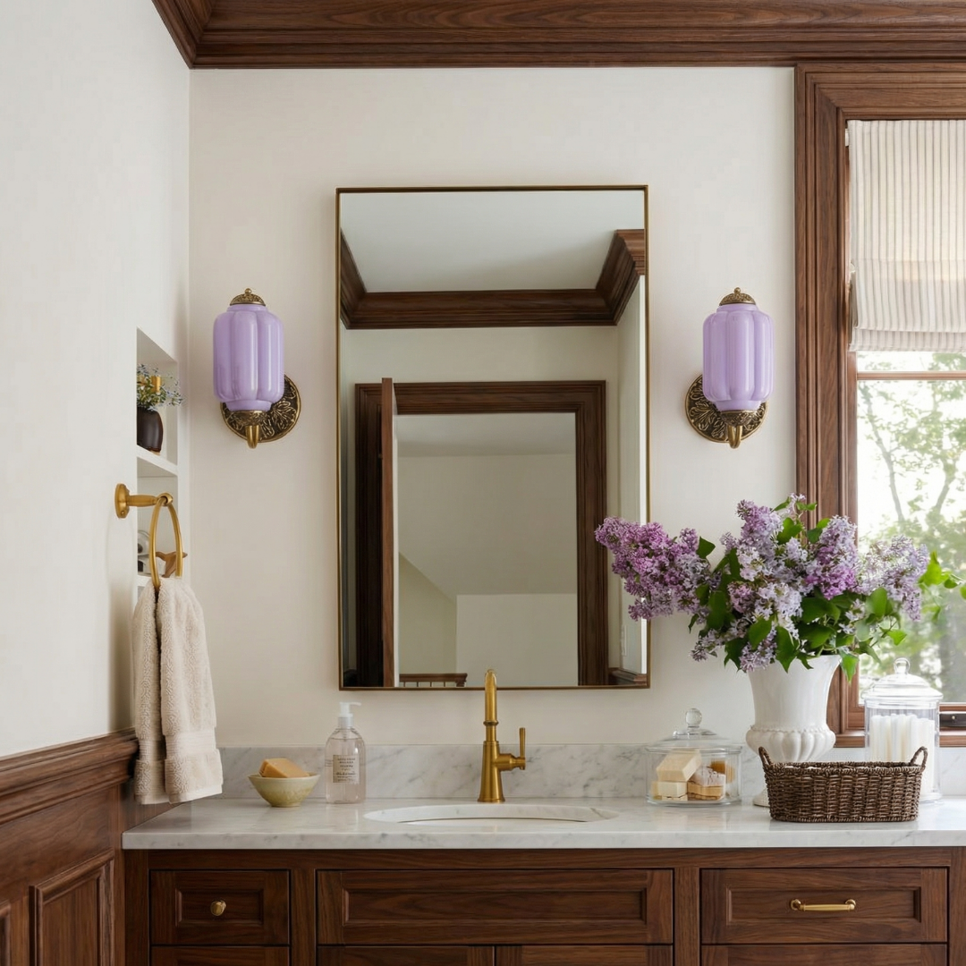 Lumen Eloise Milk Glass Wall Sconce