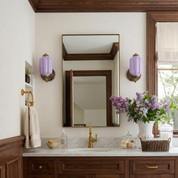 Lumen Eloise Milk Glass Wall Sconce