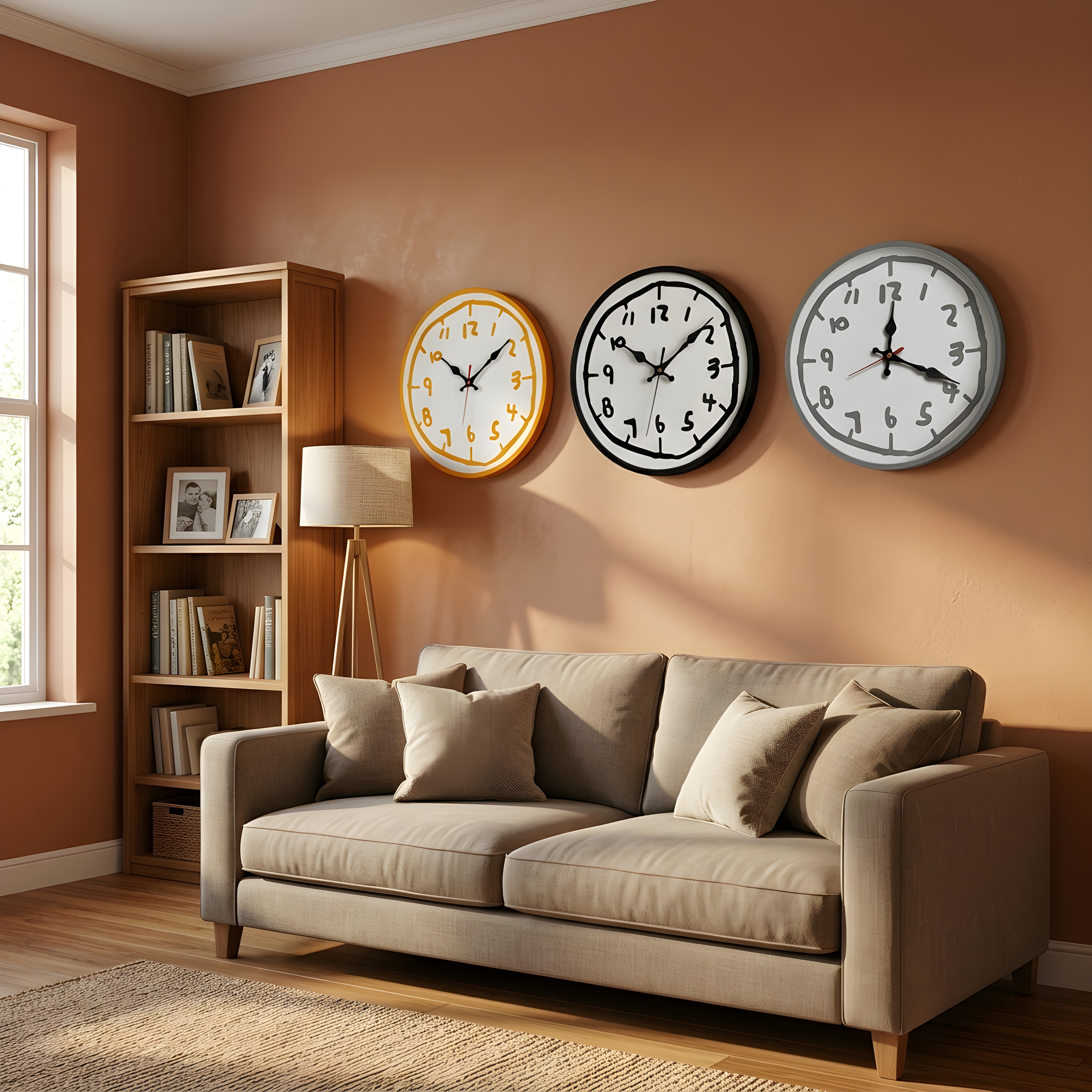 Lumen Doodle Time Wall Clock