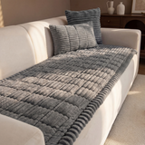 Drapée Plush Pleated Sofa Cover