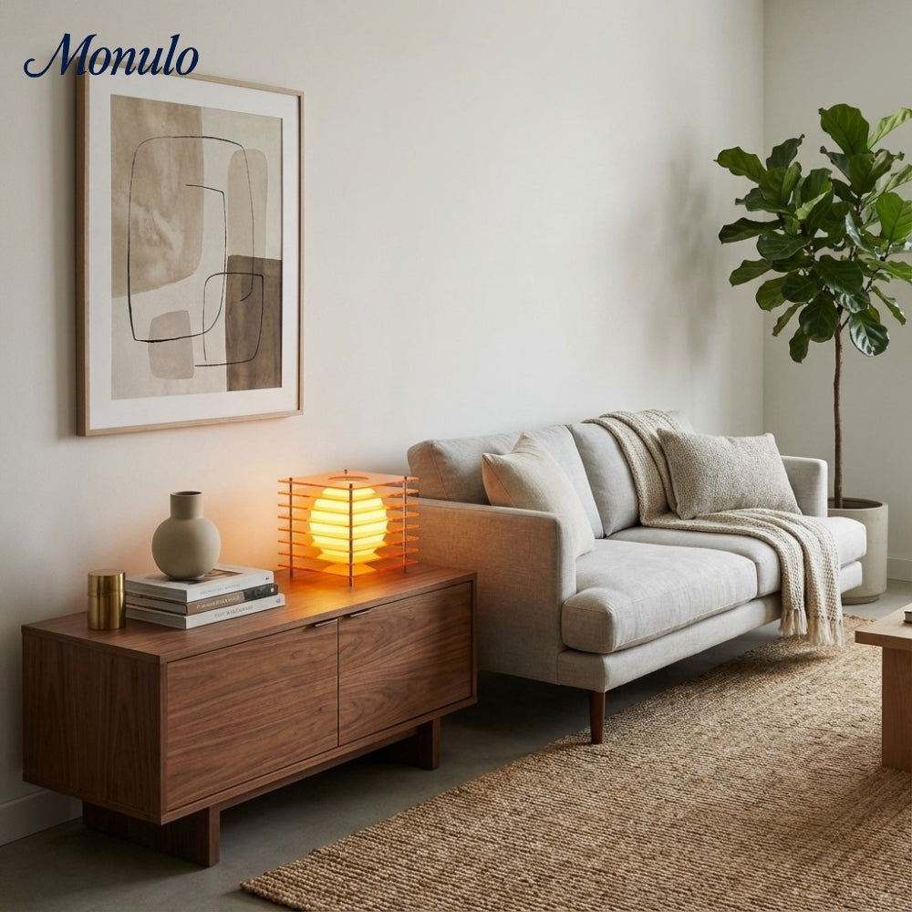 Lumen Cube Sphere Table Lamp
