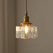 Lumen Jewel Glass Brass Pendant