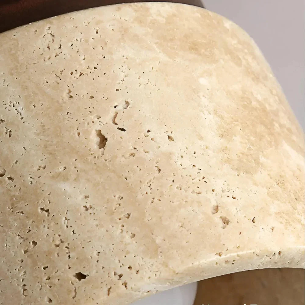 Lumen Travertine Ceiling Fixture