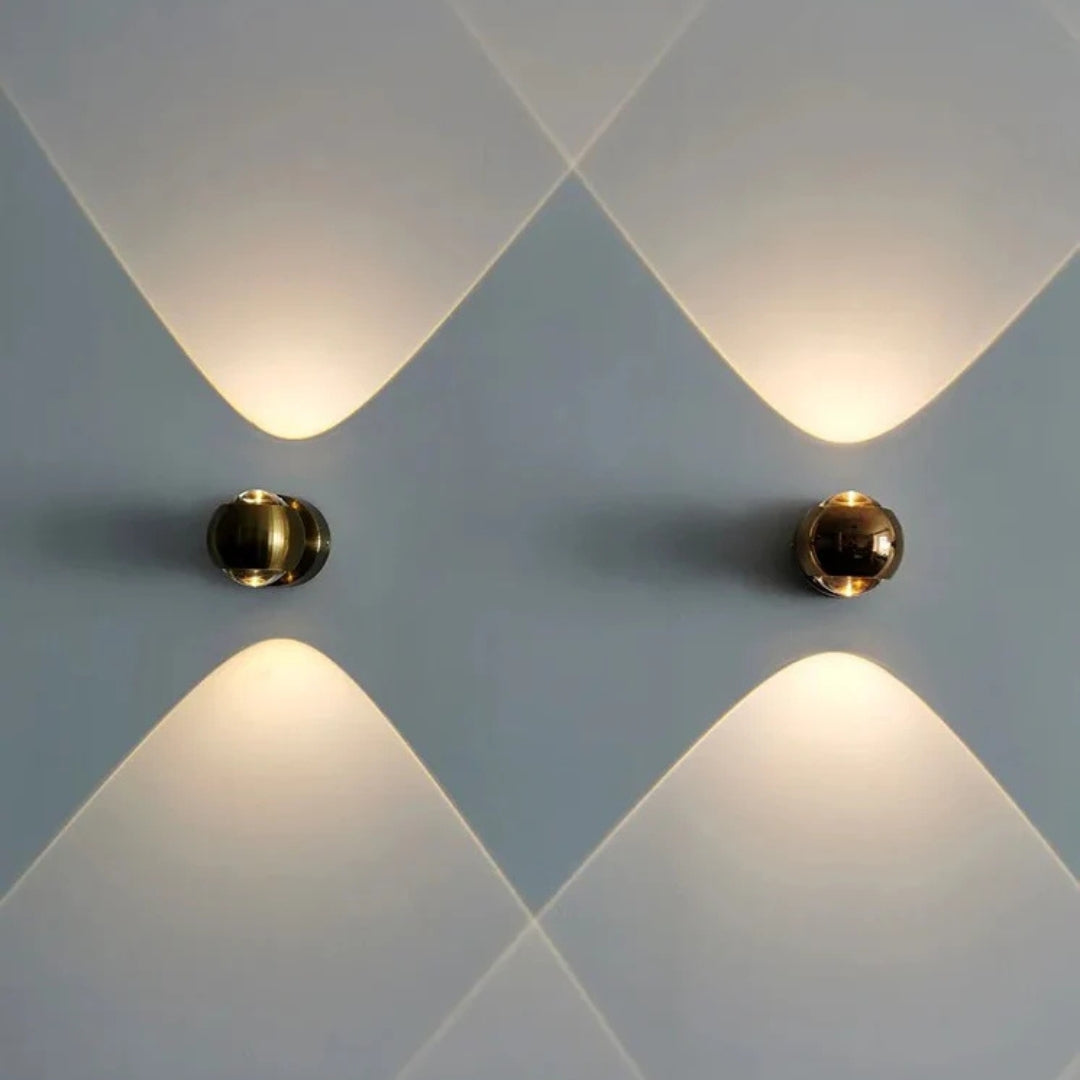 Lumen Hourglass Crystal Wall Sconce