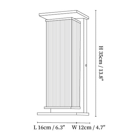 Lumen Solar Box Wall Lamp
