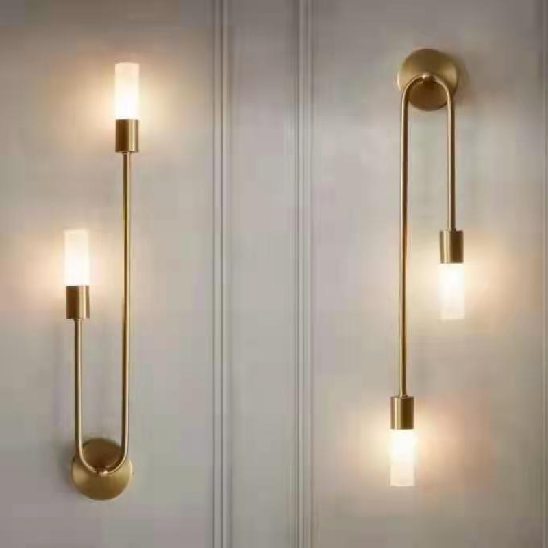 Lumen Meza Gold Wall Sconce Set
