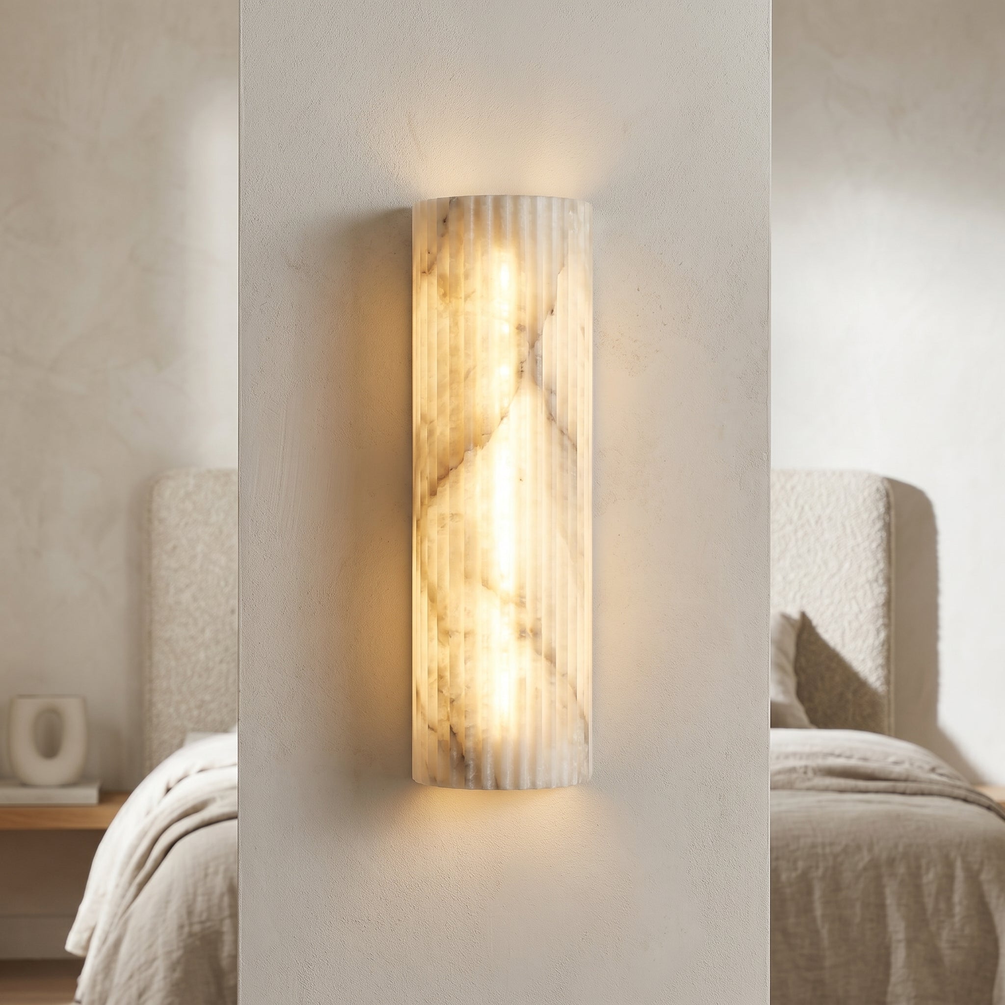 Lumen Alvia Alabaster Wall Light