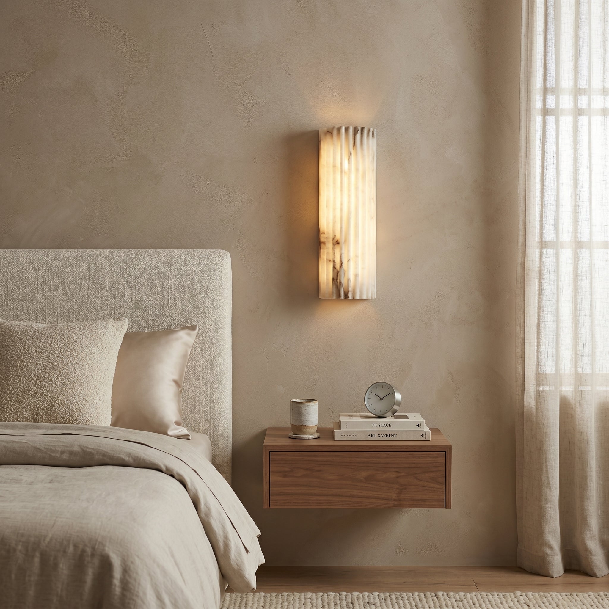Lumen Alvia Alabaster Wall Light