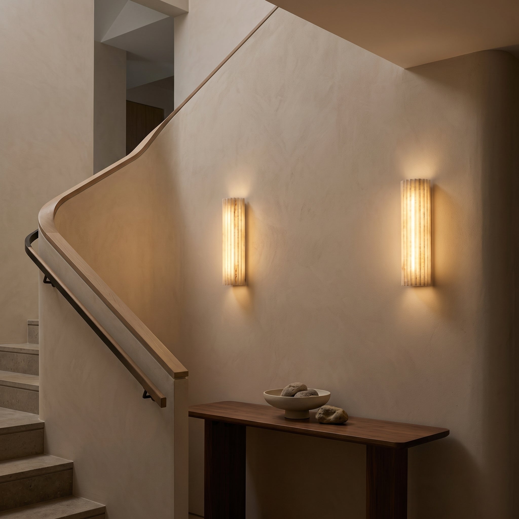 Lumen Alvia Alabaster Wall Light