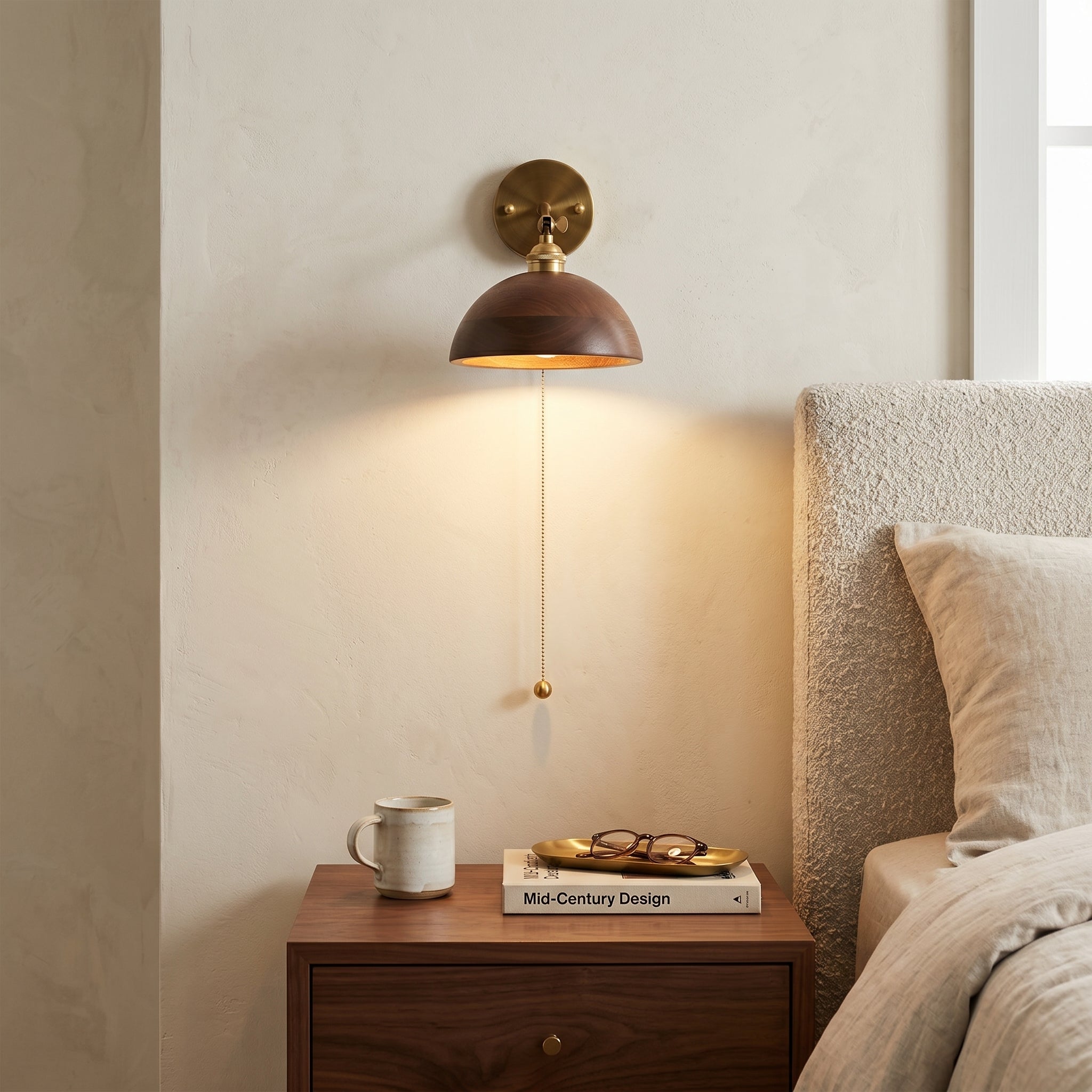 Lumen Vintage Wood Wall Sconce