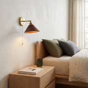 Lumen Vintage Wood Wall Sconce