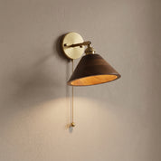 Lumen Vintage Wood Wall Sconce