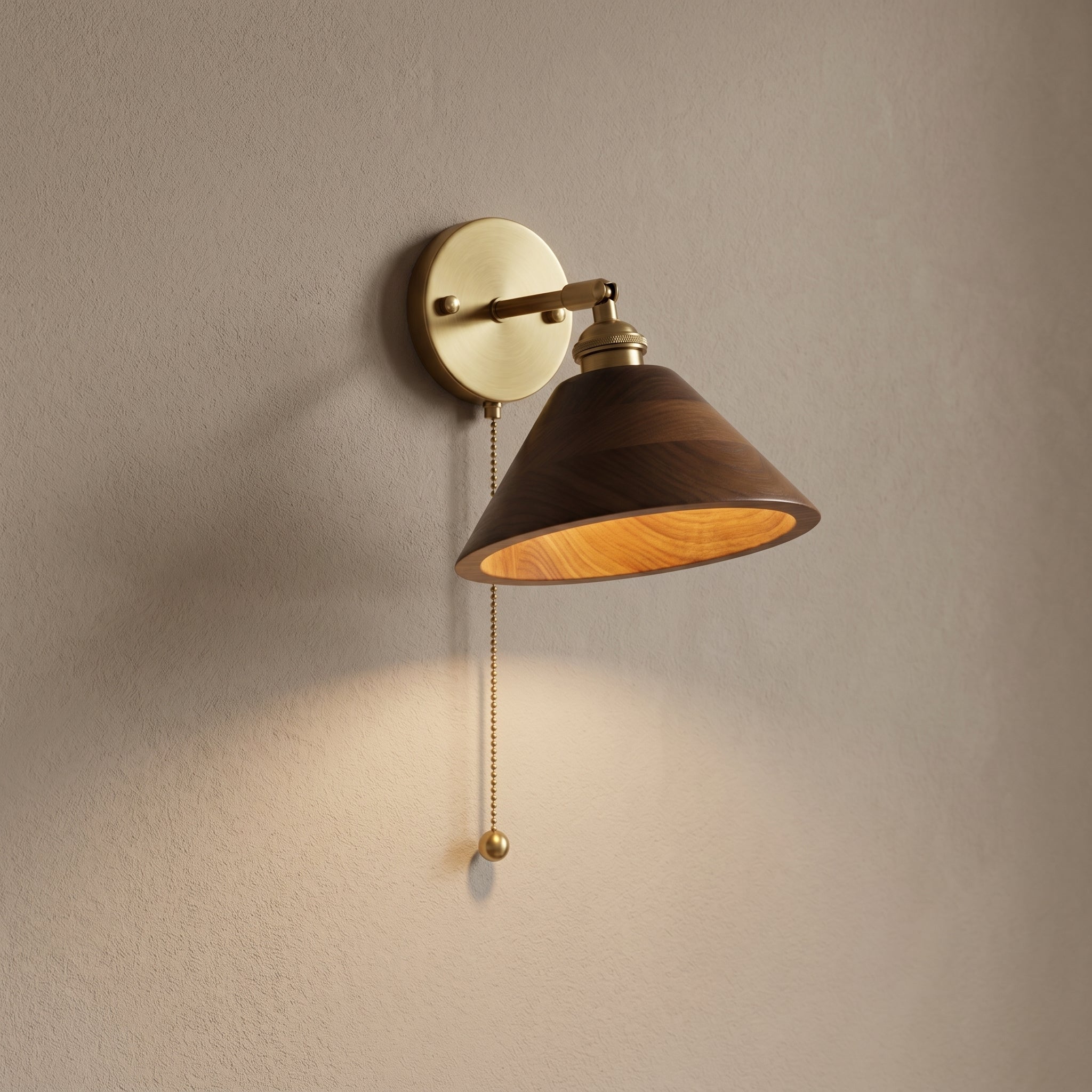 Lumen Vintage Wood Wall Sconce