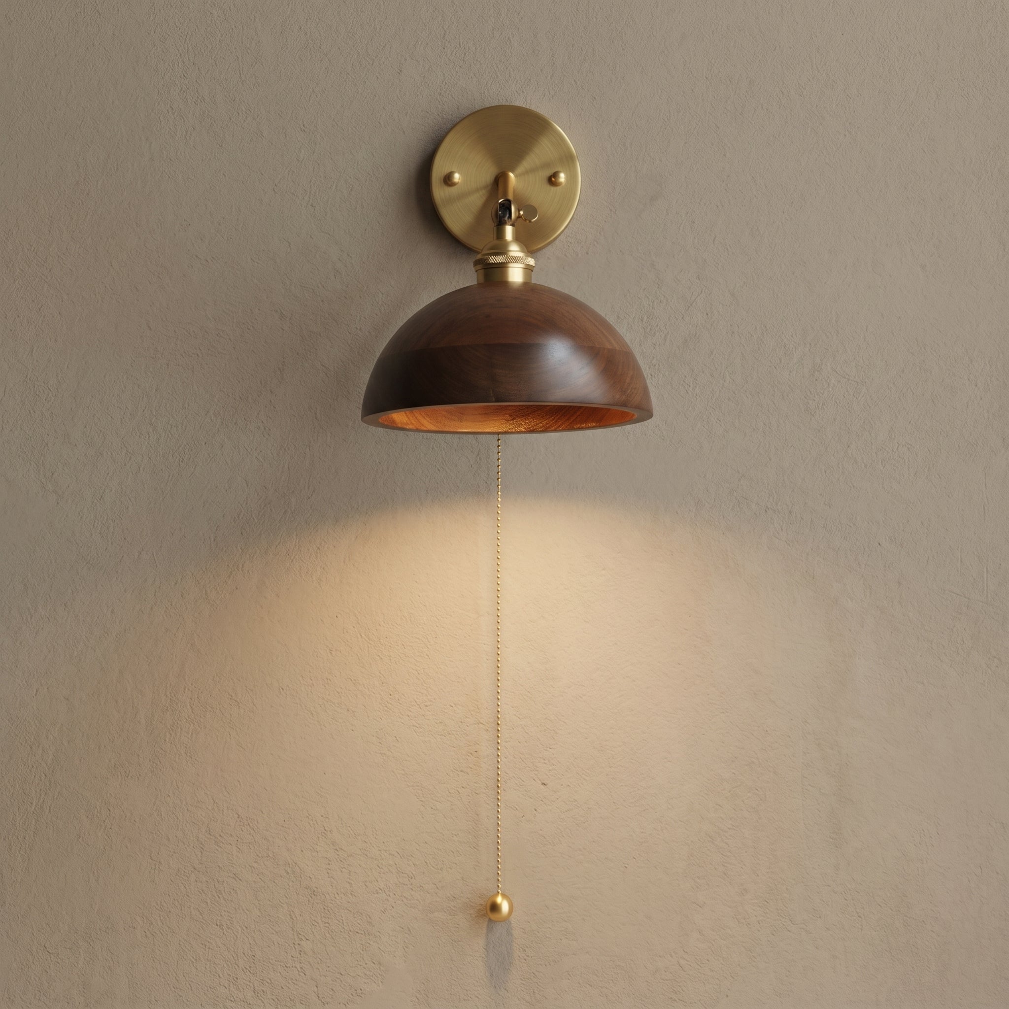 Lumen Vintage Wood Wall Sconce
