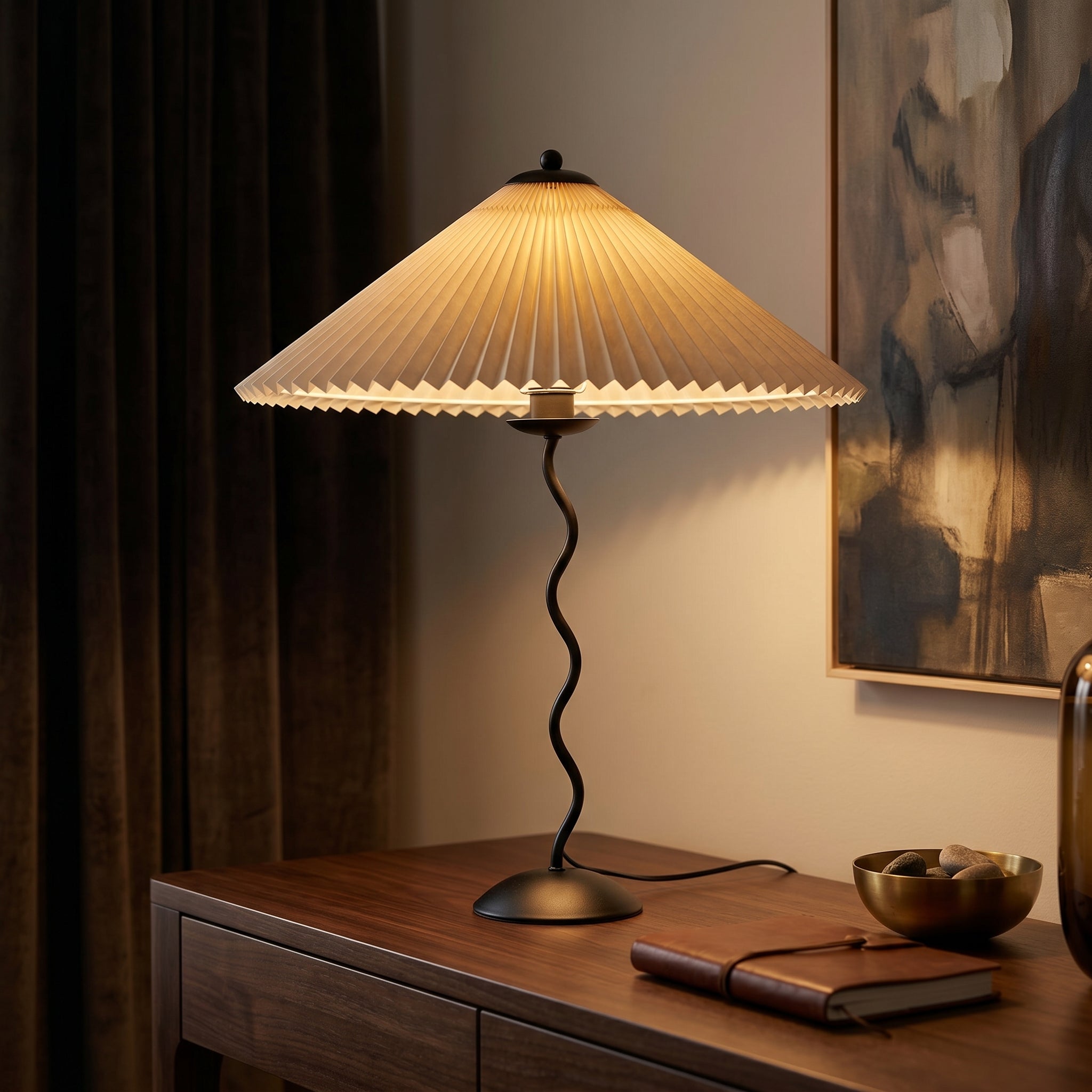 Lumen Squiggle Sculptural Table Lamp