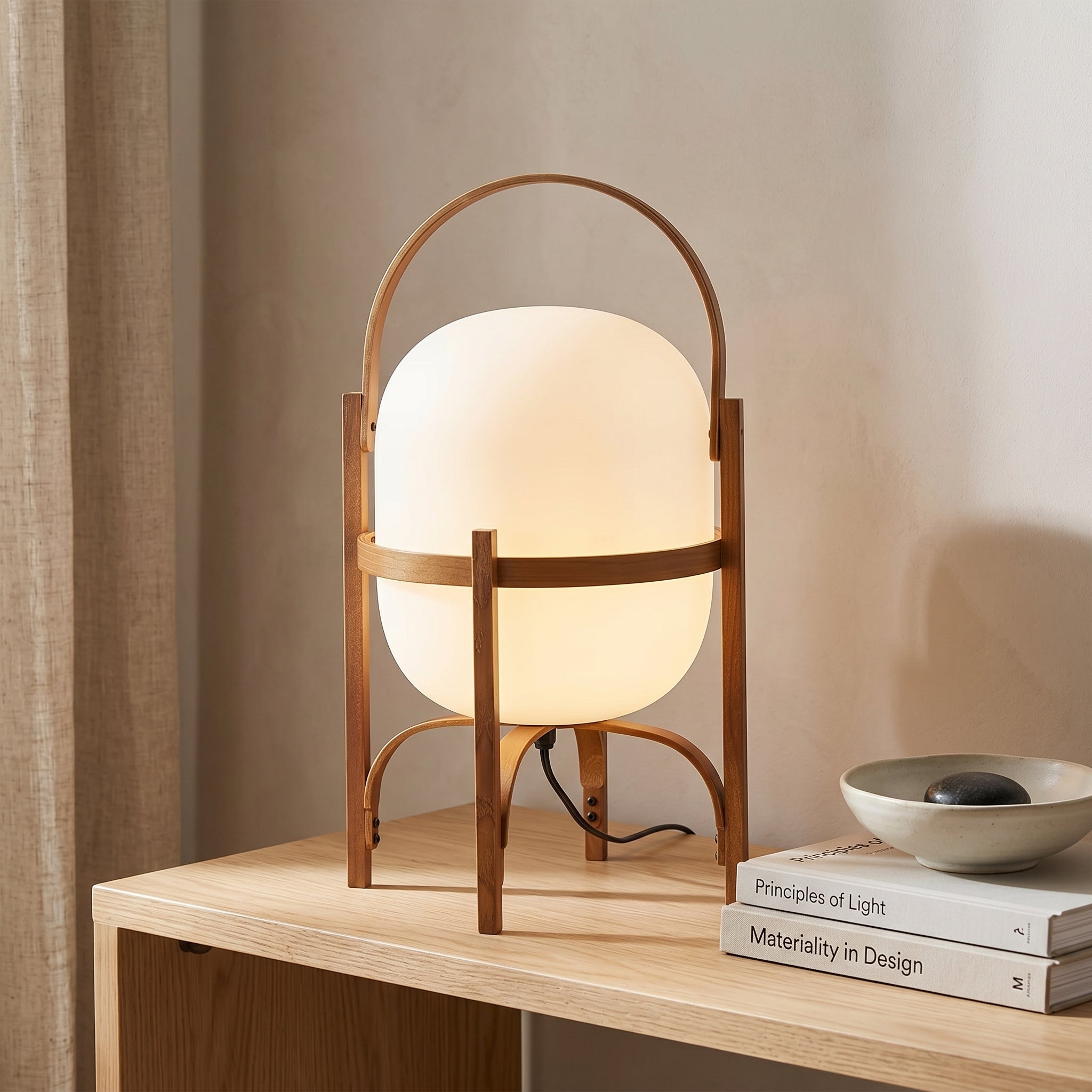 Lumen Lantern Glass Table Lamp