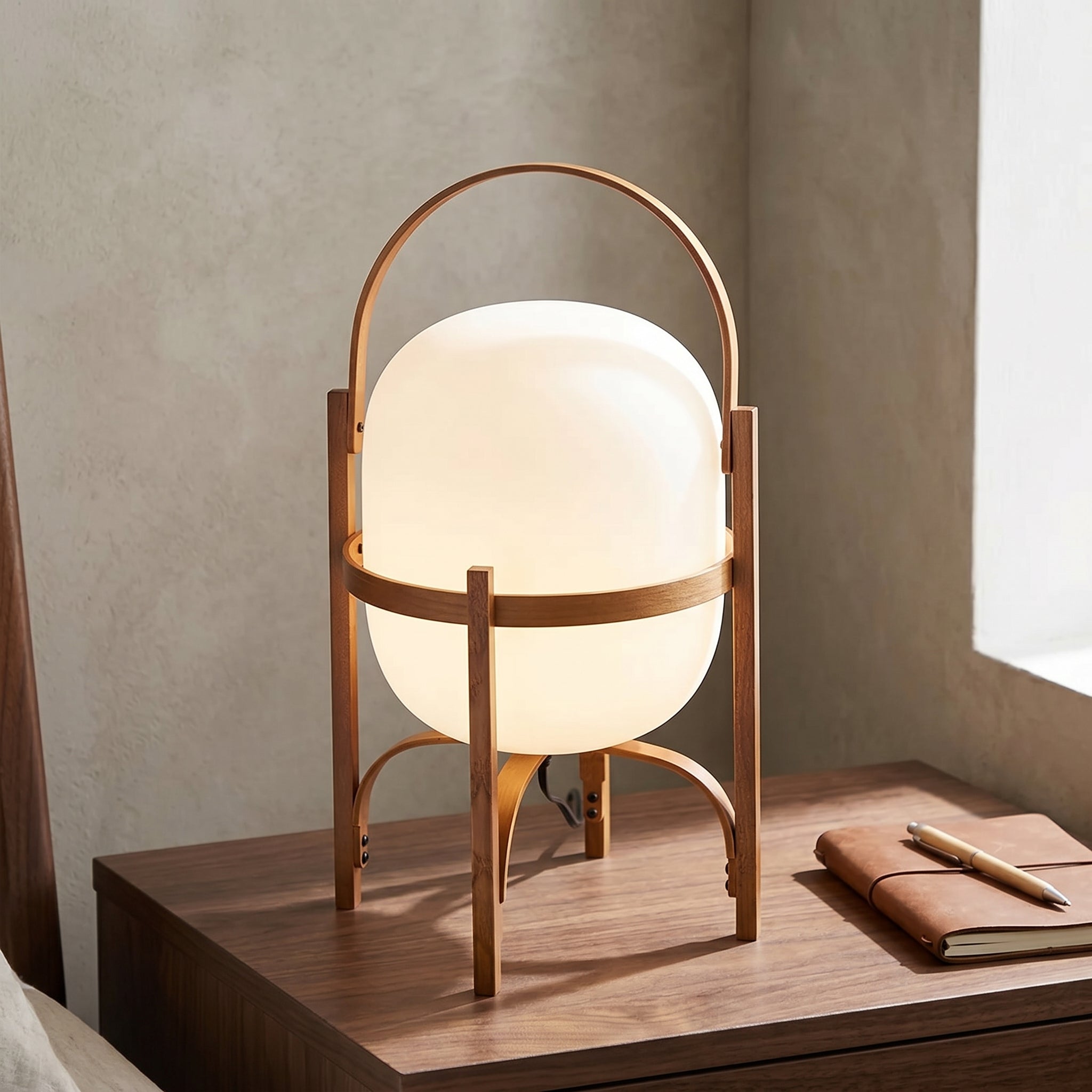Lumen Lantern Glass Table Lamp