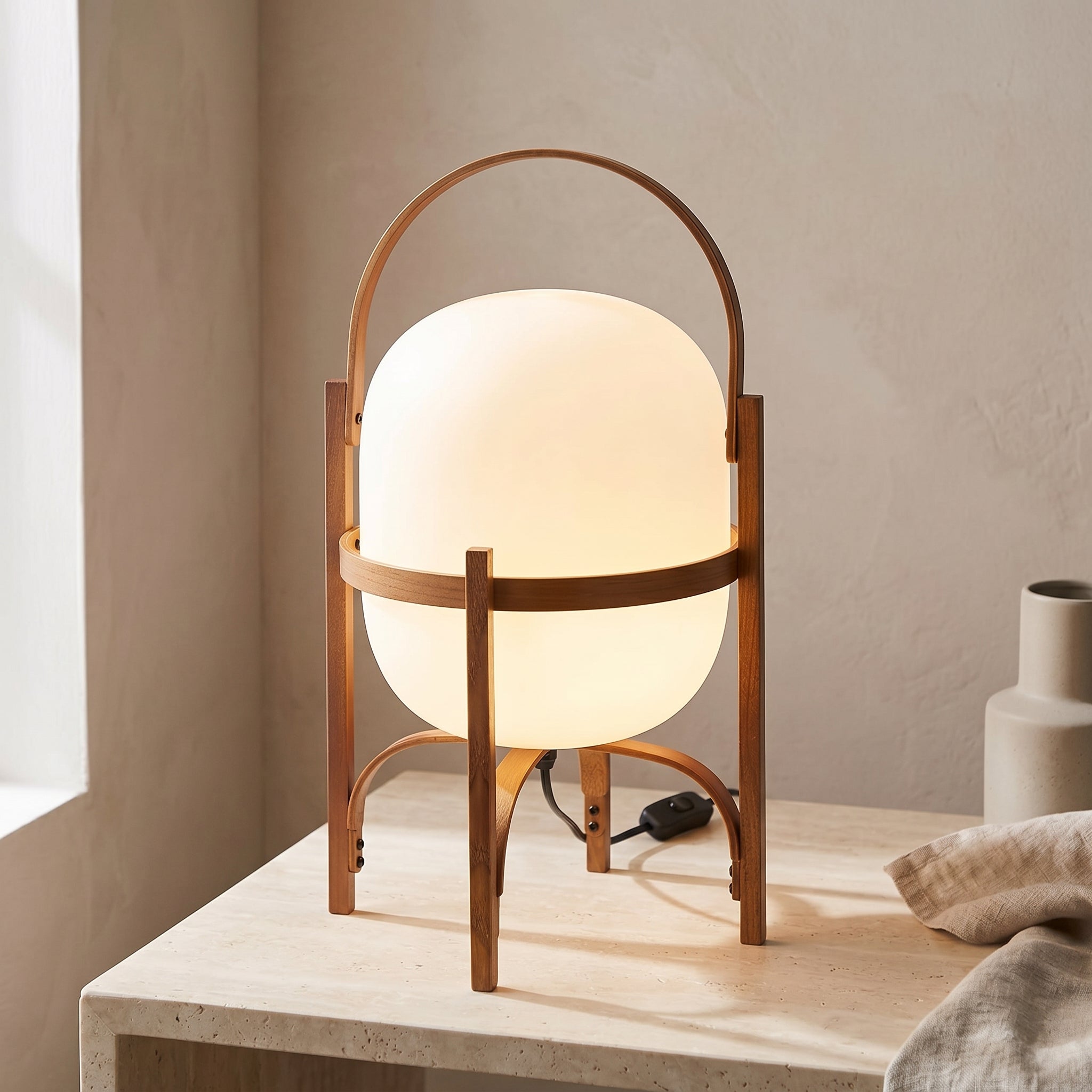 Lumen Lantern Glass Table Lamp