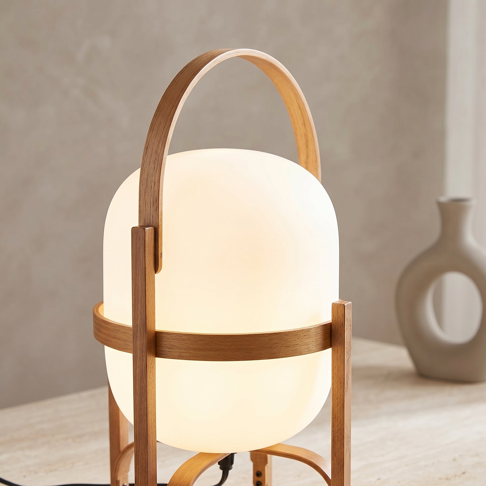 Lumen Lantern Glass Table Lamp