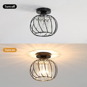 Lumen Black Luxury Glass Ceiling Light