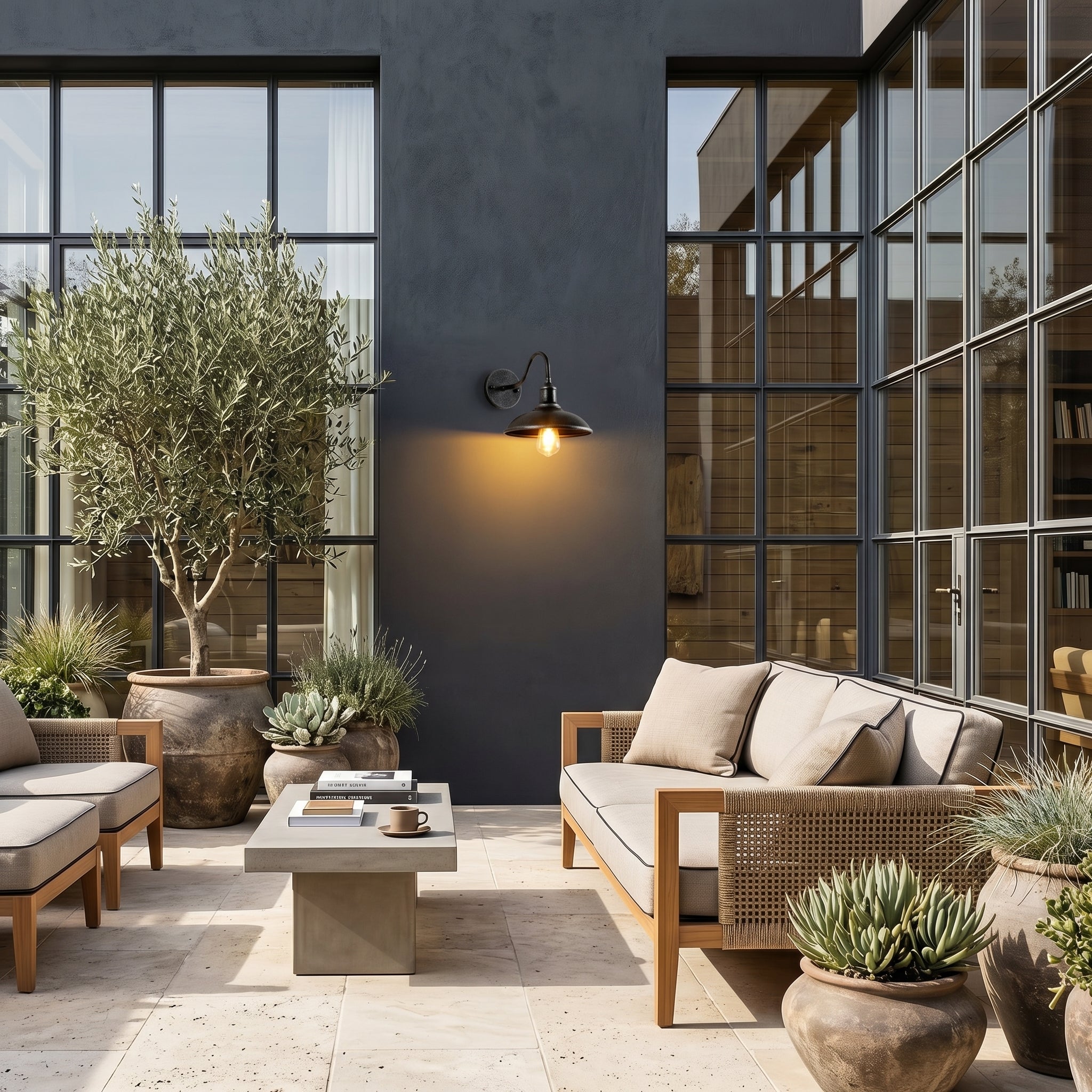Lumen Industrial Outdoor Wall Light