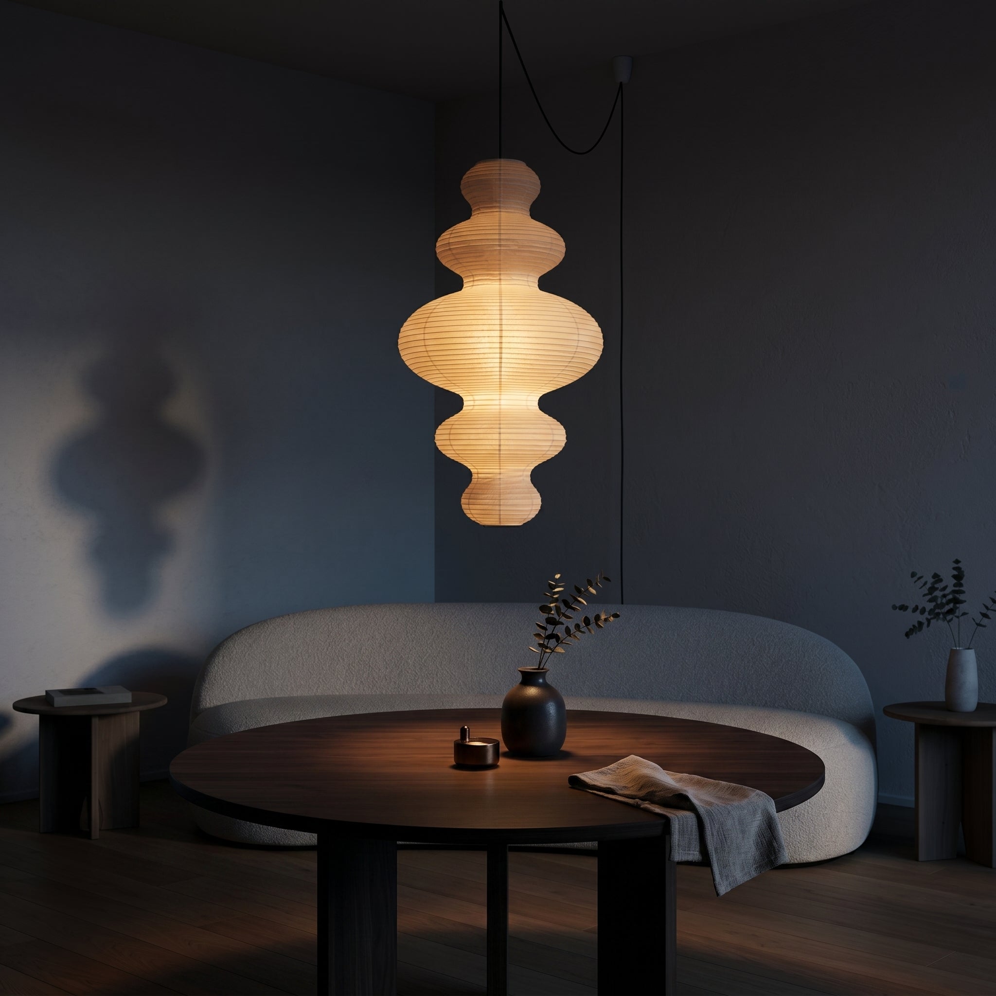 Lumen Akari Juni Rice Paper Pendant Light