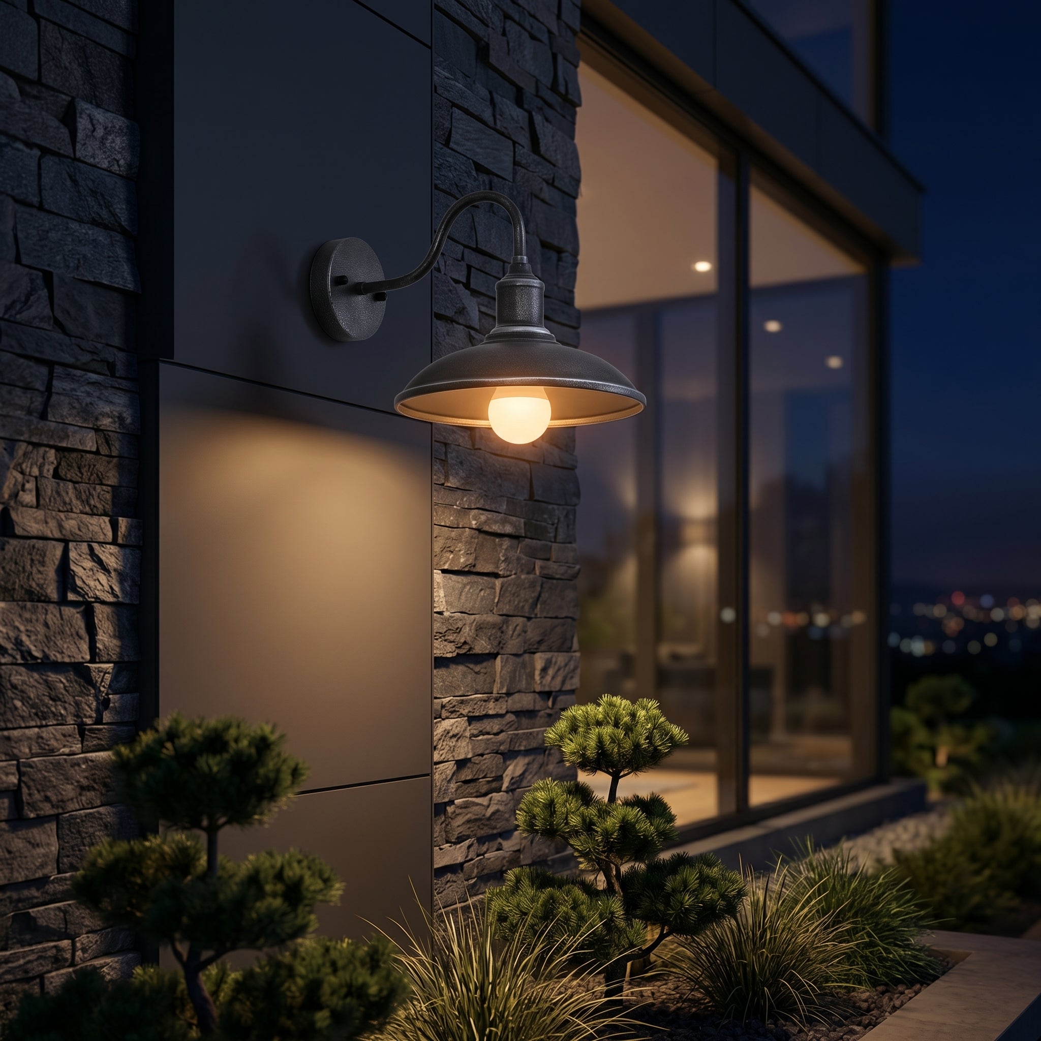 Lumen Industrial Outdoor Wall Light