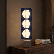 Lumen Triple Globe Tower Table Lamp