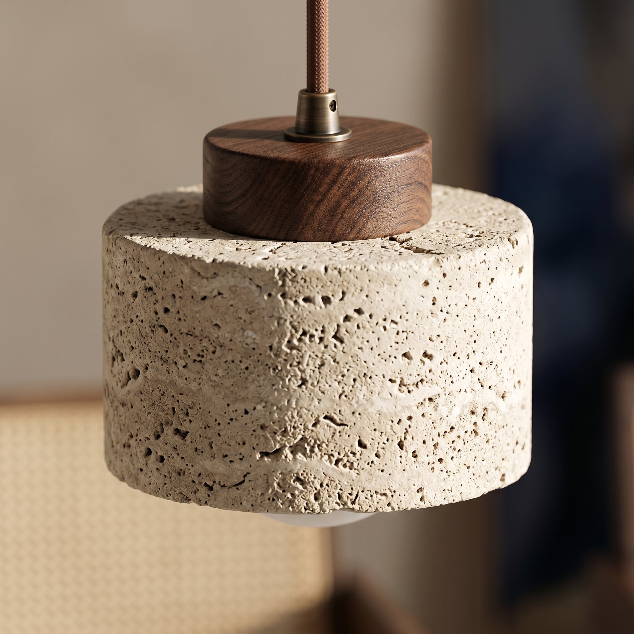 Lumen Travertine Sora Pendant Lamp