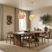 Lumen Glass Petal Louve Pendant Light