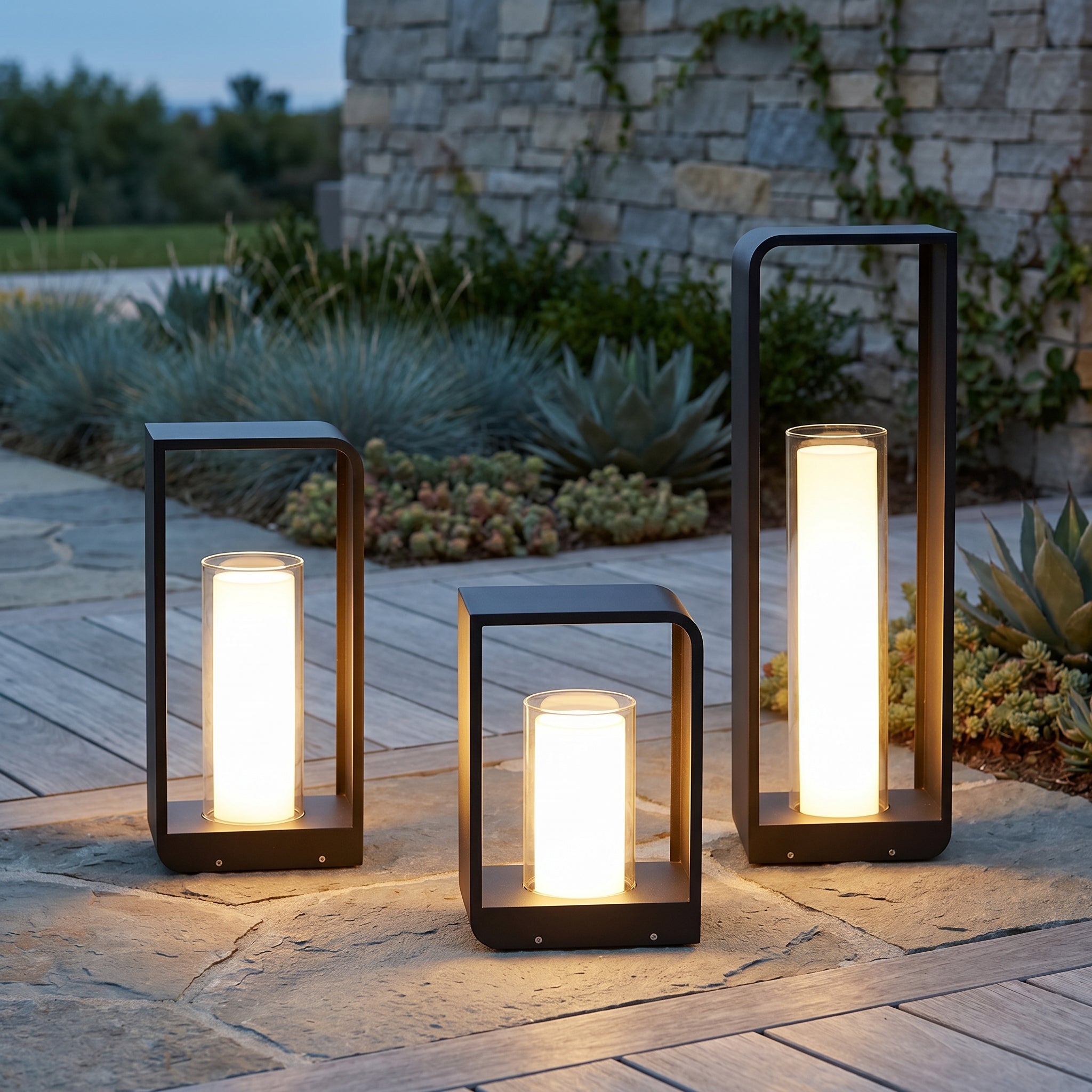 Lumen Framed Glow Outdoor Lantern