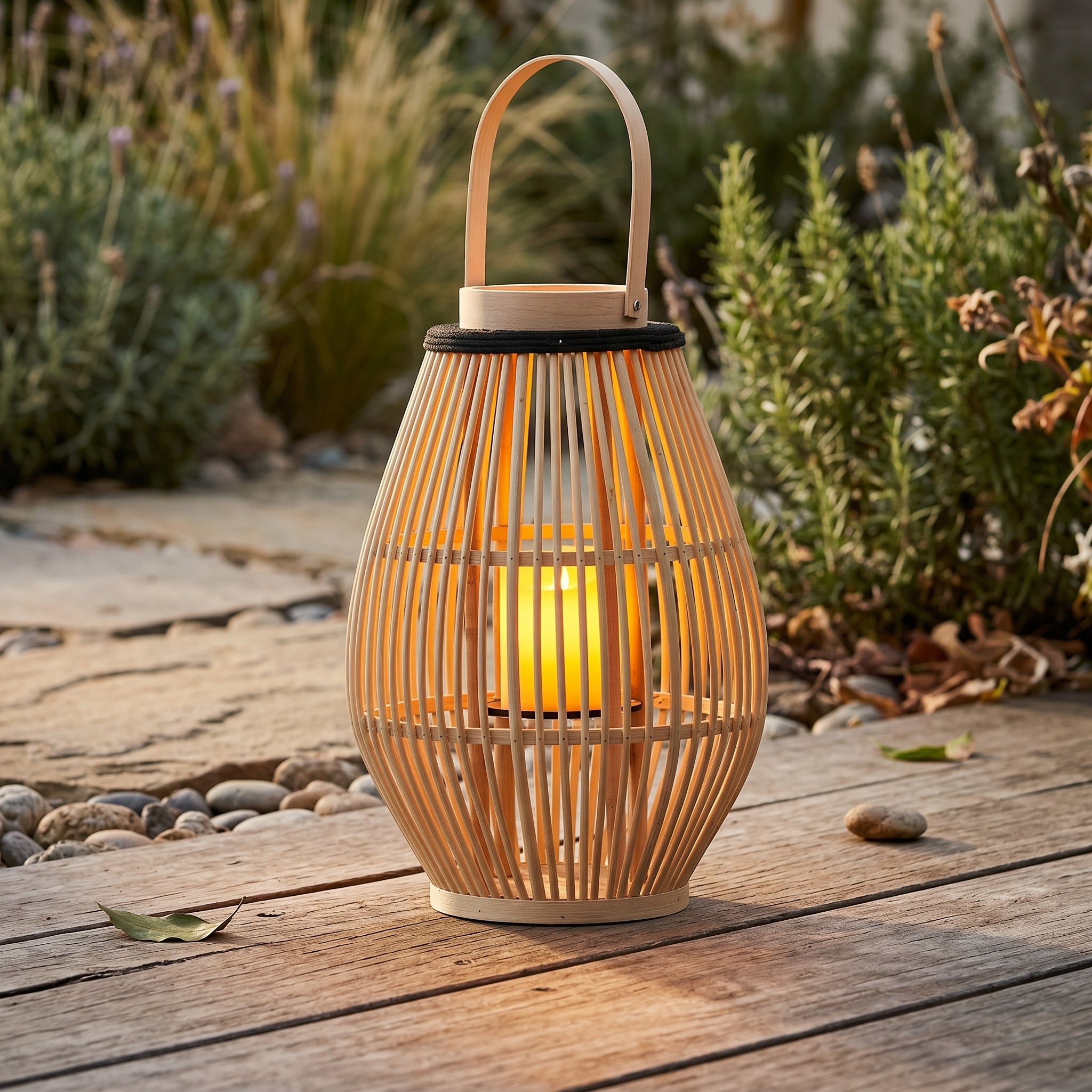Lumen Woven Bamboo Lantern